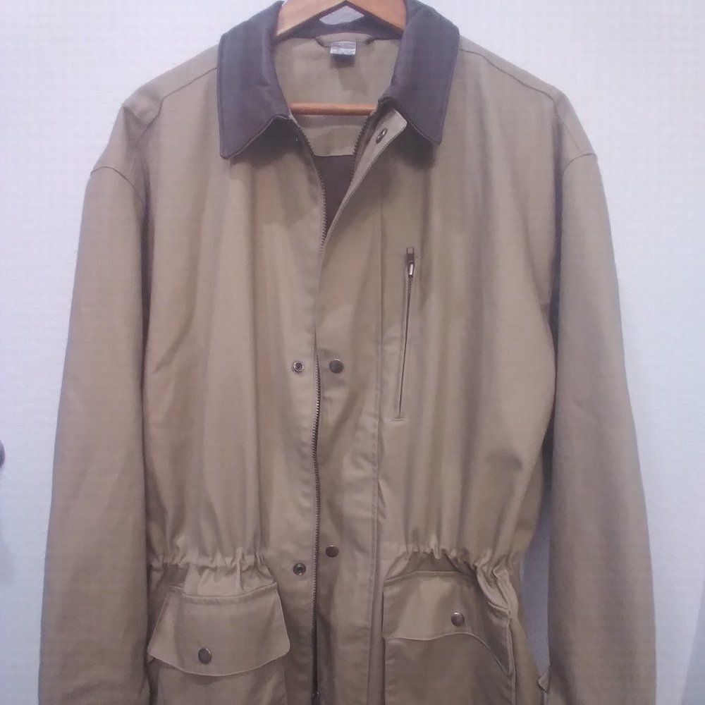 Vintage Marlboro Cowboy Chronicles Canvas Barn Coat/Leather trim; Size M